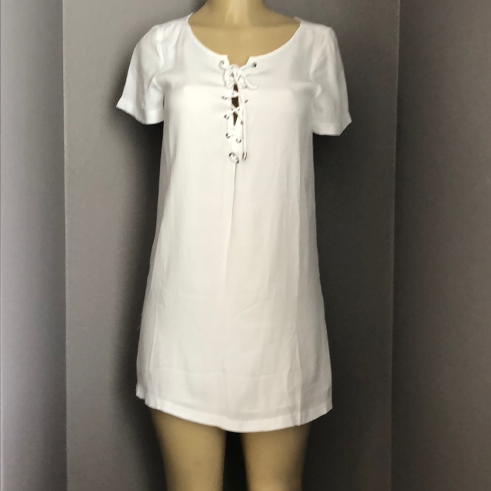 Simple lace up tee dress Angl size Small